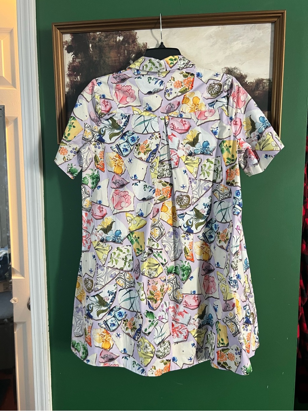 NWT Anthropologie The Pollie Swing Tunic Button Down Floral Mini Dress. XS - Picture 3 of 6